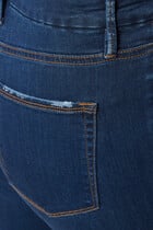 بنطال جينز جود بحافة واسعة